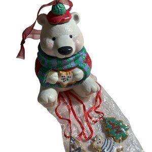 Hallmark Keepsake Ornament Cookie Jar Bear Series Sweet Tooth Treats Polar Bear